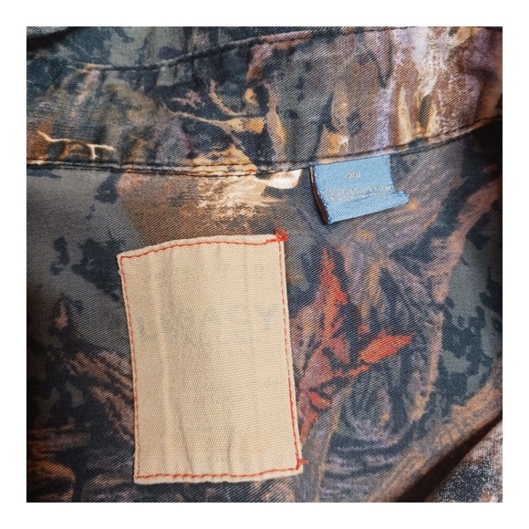 Legacy Falls Outfitters Men's XL Multi Color Deer Graphic Button Down Shirt Buck - Picture 3 of 5